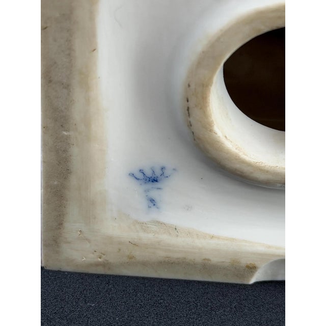 Neoclassical Porcelain Compote with Hand-Painted Portrait Medallions from Capodimonte, 1890s For Sale - Image 13 of 14