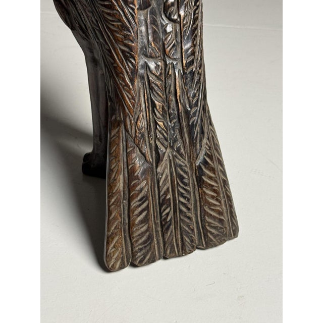Hand-Carved Eagle Statues, 1800s, Set of 2 For Sale - Image 16 of 18