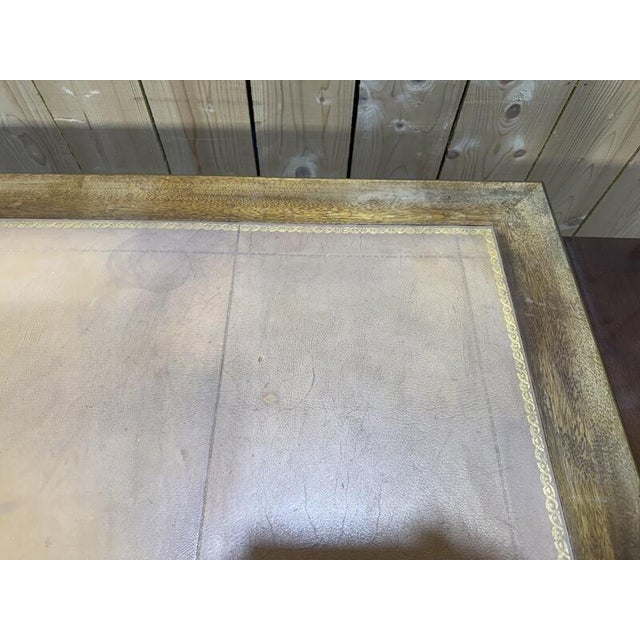 Louis XVI Directoire Style Bureau Plat in Mahogany For Sale - Image 3 of 7