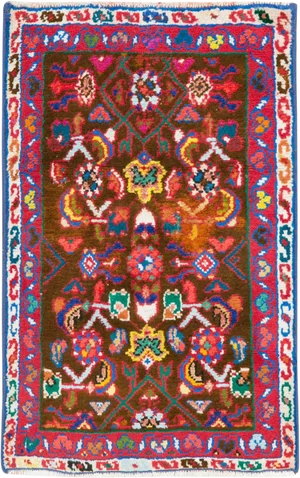 Vintage Persian Hamadan Rug – Size: 1' 9" X 2' 7"