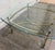 Vintage Hollywood Regency Brass Coffee Table With Beveled Glass Top For Sale - Image 9 of 13