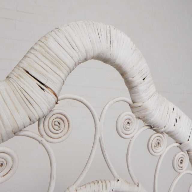 Vintage Bamboo & Rattan Armchair with Armrests, 1950s For Sale - Image 16 of 18