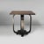 Italian Art Deco coffe table in wood and black wood, 1930s Coffee table wit square wooden top and black-painted wooden...