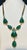 2020s 115 Ct Natural Carved Drop Emerald & 4 Ct Diamond Necklace 18 Kt Gold Necklace For Sale - Image 5 of 8