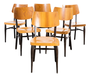 Saddle Back Dining Chairs, 1970s, Set of 6