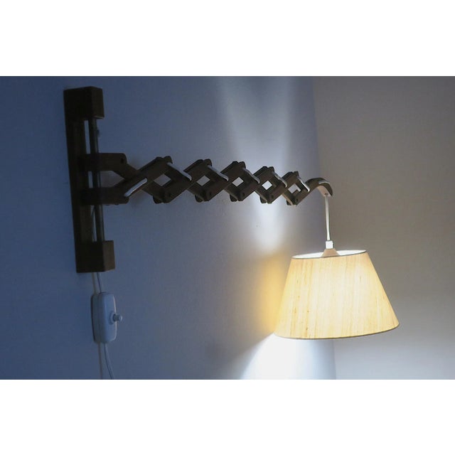 Danish Articulated Wall Light in Teak by Erik Hansen, 1960s For Sale - Image 16 of 17
