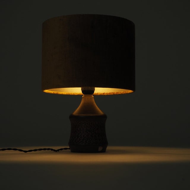Mid-Century Modern Swedish Ceramic Table Lamp by Henry Brandi for Vejbystrand, 1960s For Sale - Image 3 of 14