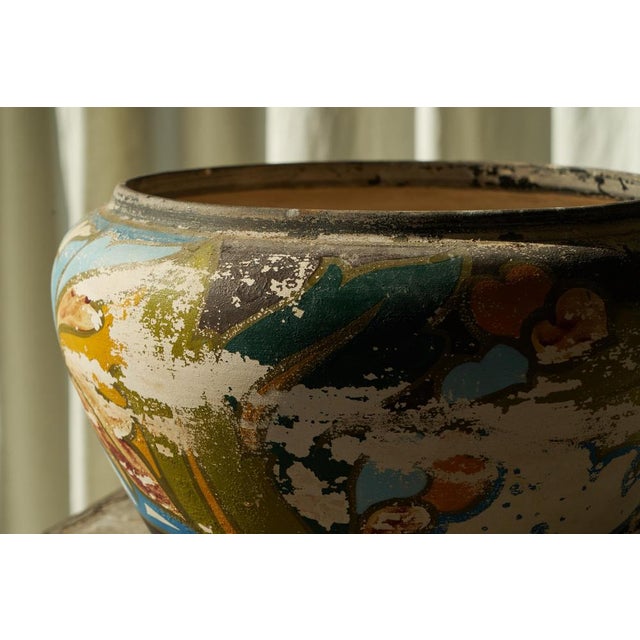 Weathered Gouda Plateel Vase, 1920s For Sale - Image 9 of 11