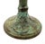 Pair of Vintage Verdigris Patinated Brass Candlesticks With Foliate Motifs – Rustic European / Old World For Sale - Image 9 of 9