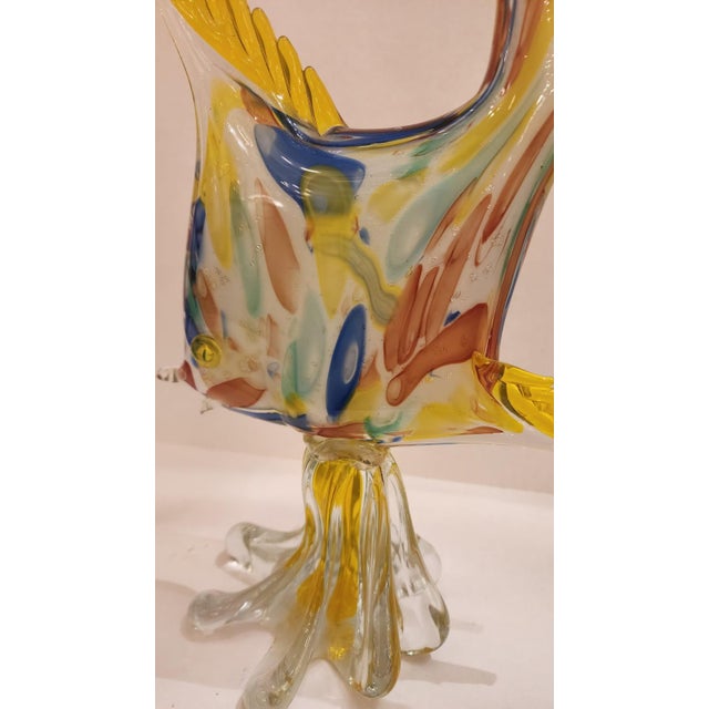 Early 20th Century Murano Style Art Glass Fish Sculpture For Sale - Image 4 of 6