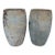 Pair of Monumental Atelier Vierkant Style Planters - Ocean Blue Patina For Sale