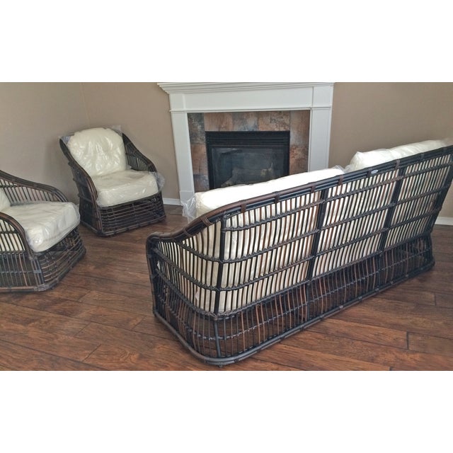 Drexel Heritage Outdoor Sofa & Chairs Patio Set | Chairish