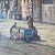 Victorian Mid-20th Century Signed E. Olson - Street Scene With Vendor Cart, Oil on Canvas For Sale - Image 3 of 4
