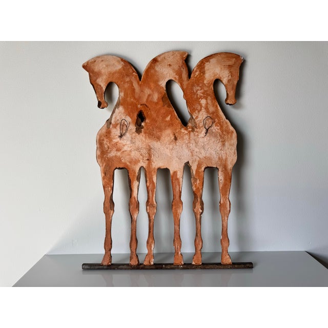 Frederic Weinberg - Style 'Three Etruscan Horses' Wall Sculpture For Sale - Image 9 of 9