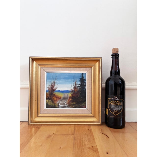 Vintage Original Landscape Oil Painting For Sale - Image 10 of 12