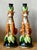 Late 20th Century Vintage Boho Glazed Ceramic Tiger Candlesticks - A Pair For Sale - Image 5 of 11