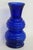Indiana Glass Company Indiana Glass Cobalt Blue Vase Double Stacked Beehive Design Made in Usa 4877b For Sale - Image 4 of 10
