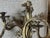 Metal Vintage French Rococo Revival Brass Candle, Opera Wall Sconces – Pair For Sale - Image 7 of 9