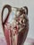Art Nouveau Burgundy Barbotine Vase with Floral Relief, 1900s For Sale - Image 4 of 16