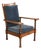 Stickley Brothers Antique Arts & Crafts Carved Oak Barley Twist Lounge Chair, Circa 1920s For Sale
