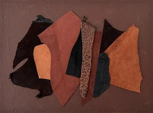 "The Guild" Abstract Leather Artwork