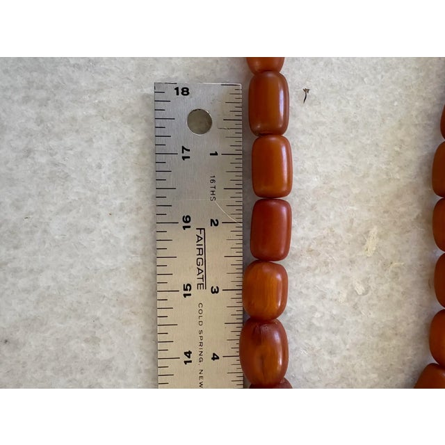 Vintage Copal Amber Beaded Necklace For Sale In New York - Image 6 of 6