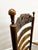 19th Century Handcrafted and Carved Ladder Back Chair, 1840s For Sale - Image 4 of 12