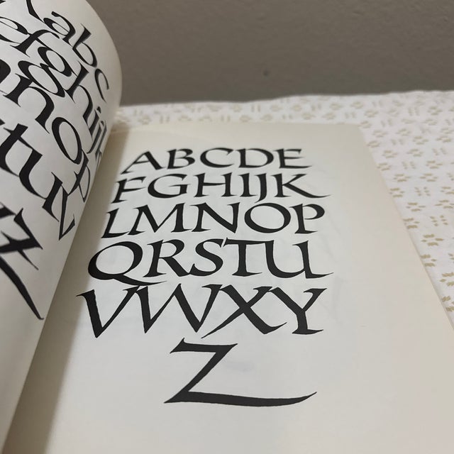 1980s Calligraphic Alphabets by Arthur Baker For Sale - Image 4 of 11