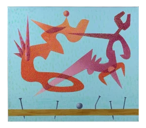 Leo Guida, Little Sky 3, Original Oil Paint on Canvas, 1985