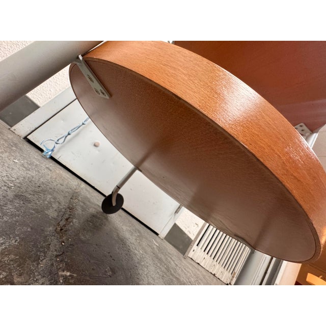 Postmodern Pascal Mourgue for Ligne Roset Pearwood Bar Trolley For Sale - Image 3 of 12