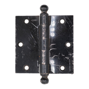 Vintage Classic 3.5 X 3.5 In. Black Steel Butt Door Hinge