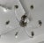 Vintage Charles Hollis Jones Chrome and Lucite Chandelier. This stylish lucite and chrome chandelier dates to the 1970s...