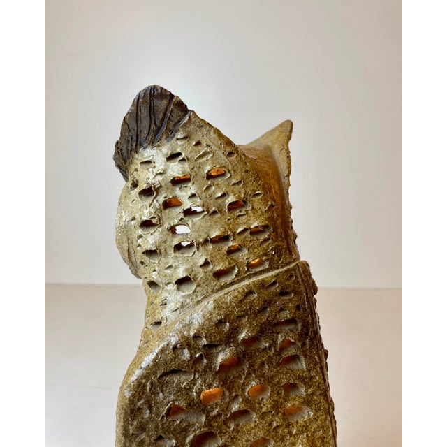 Ceramic Owl Table Lamp, 1960s For Sale - Image 13 of 18