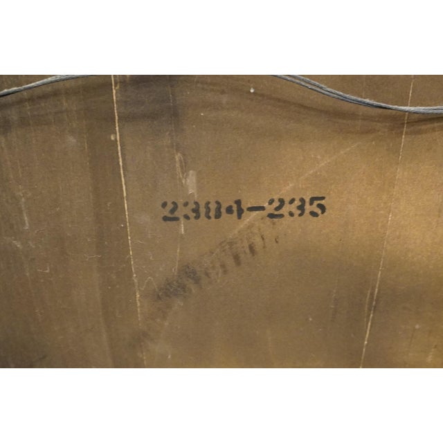 Late 20th Century American of Martinsville Solid Walnut Italian Mediterranean 23" Mirror 2384-235 For Sale - Image 5 of 5