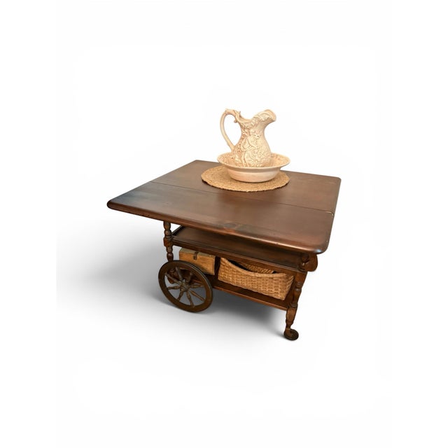1970s 1970s Ethan Allen Tea Cart For Sale - Image 5 of 5
