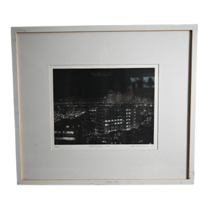 Kim Seung Yeon "Night Landscape" Signed Mezzotint (1994) - Contemporary Korean Graphic Art