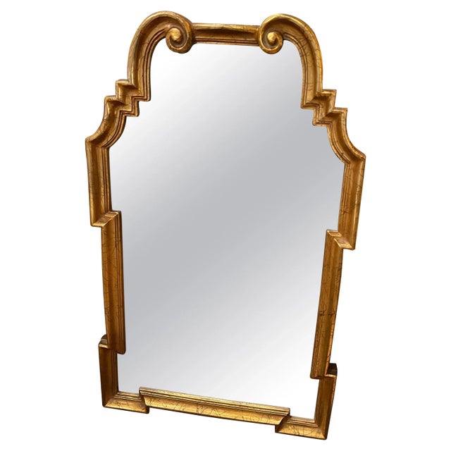 LaBarge Style Gold Leaf Wall Mirror For Sale - Image 13 of 13