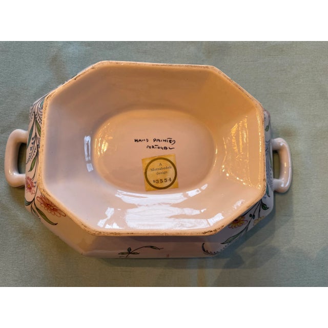 1970s Mottahedeh Porcelain “Pagoda Garden” Covered Tureen Hand-Painted in Portugal For Sale In Minneapolis - Image 6 of 12