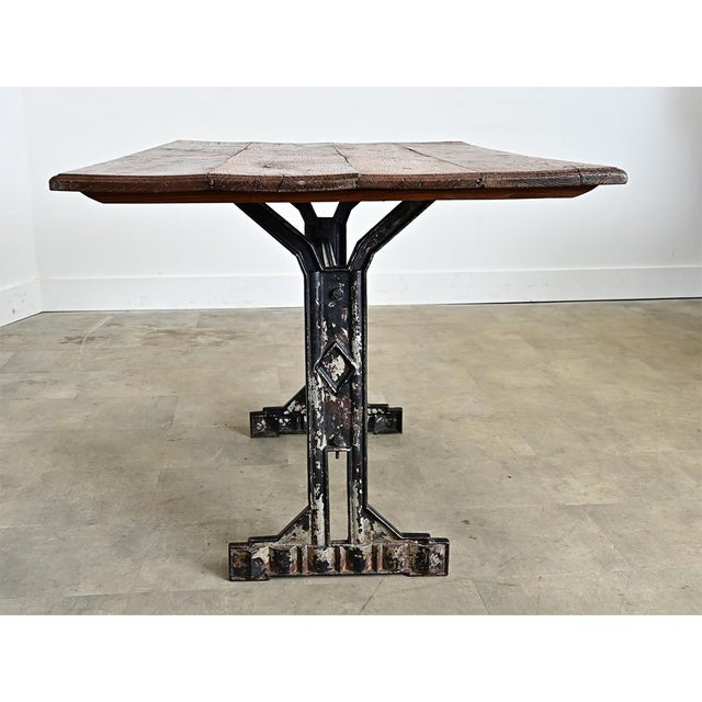 Wood French 19th Century Bistro Table For Sale - Image 7 of 16