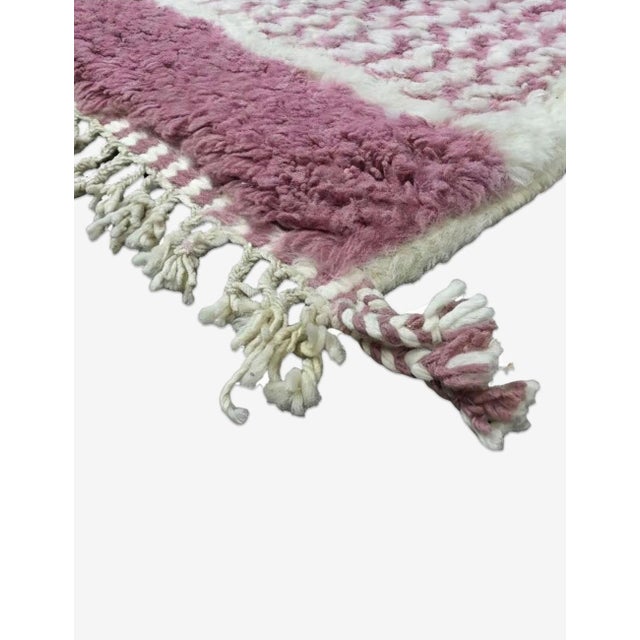 Contemporary Pink Moroccan Area Rug - 10.1 X 7.8 Ft For Sale - Image 3 of 8