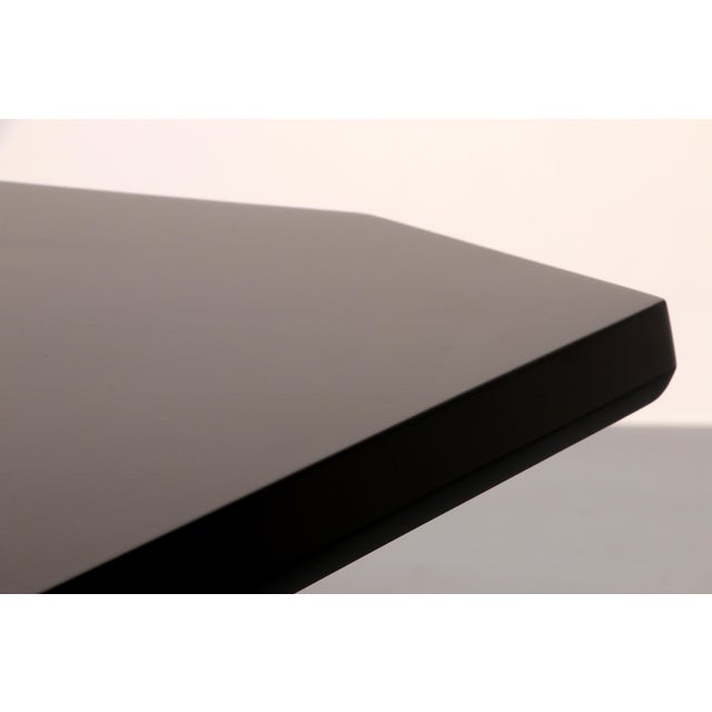 Metal T96 Executive Corner Desk in Black Lacquered Wood by Osvaldo Borsani for Tecno, 1950s For Sale - Image 7 of 18