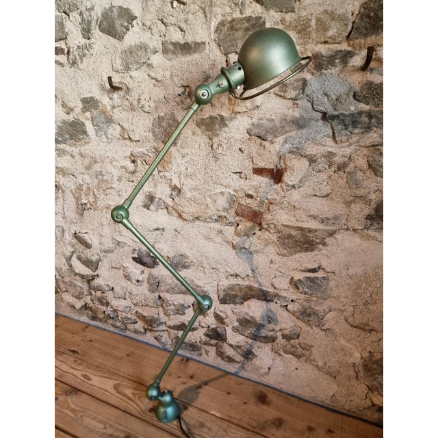Vintage French Industrial Lamp in Green by Jean-Louis Domecq for Jieldé, 1960s For Sale - Image 17 of 18