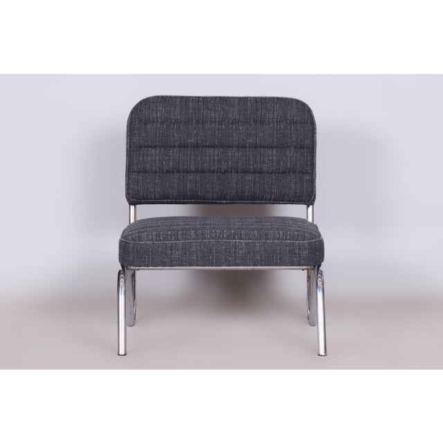 Small Bauhaus Chair in Chrome, Czechia, 1940s For Sale - Image 4 of 9