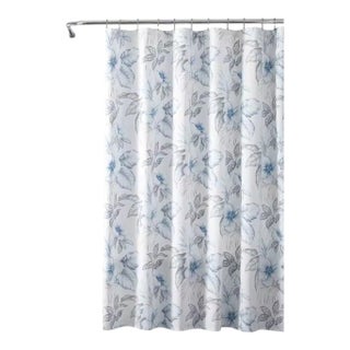 Casablanca Garden Gray Cotton 72In. X 72In. Shower Curtain For Sale