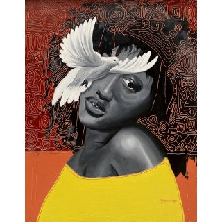"Where Freedom Lands", Acrylic on Canvas Painting by Patrick Gusenga, 2026 For Sale