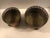 Rustic European 1940s Copper Brass Reticulated Footed Planters With Rose - A Pair For Sale - Image 3 of 18