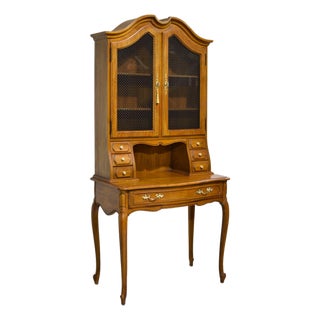 Vintage French Provincial Secretary Desk by Thomasville For Sale