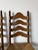 Vintage French Country Style Tall Ladder Back Rush Seat Dining Chairs – Set of 4 For Sale - Image 13 of 18
