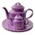 Vintage MCM the Haldon Group Tea Serving Set 2 Teapot & 2 Platters For Sale