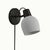 Petaluma Bone Porcelain Wall Sconce With Textured Shade and Dimmer by Nova of California For Sale - Image 4 of 11